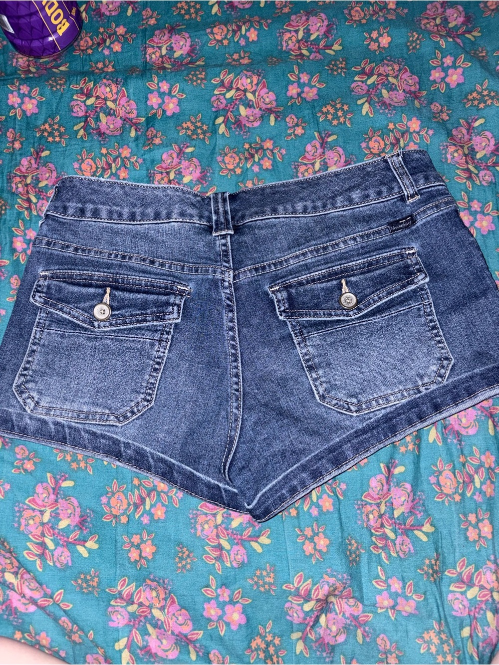 UNIONBAY Women's Dark Wash Denim Shorts - Blue - Picture 2 of 5